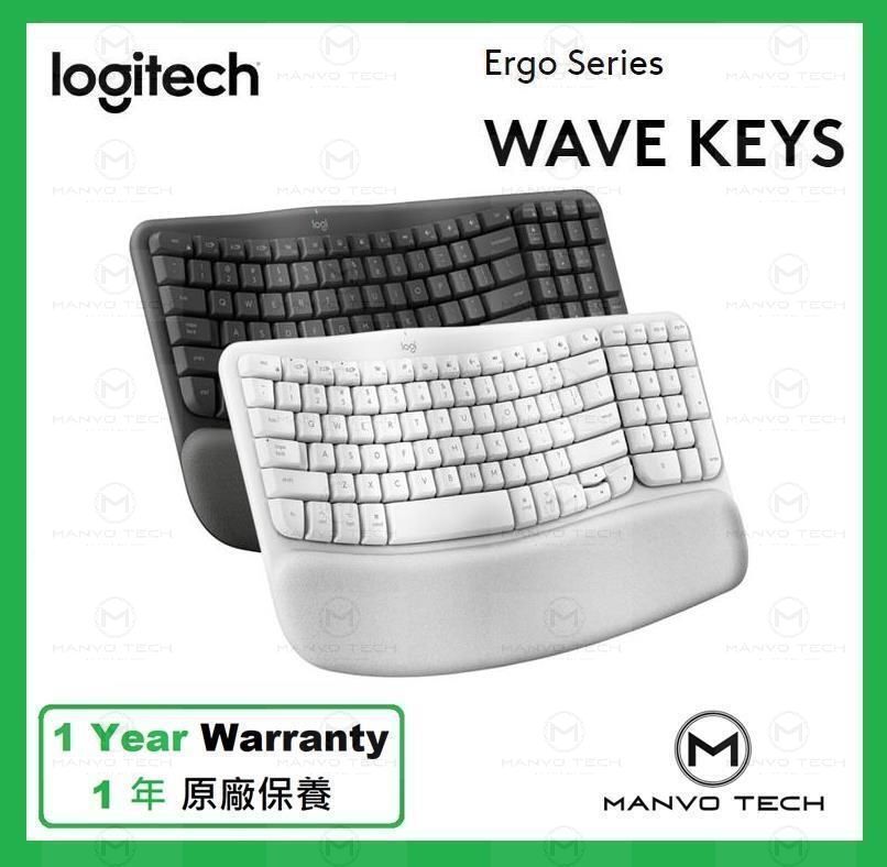 WAVE KEYS wireless ergonomic keyboard - White