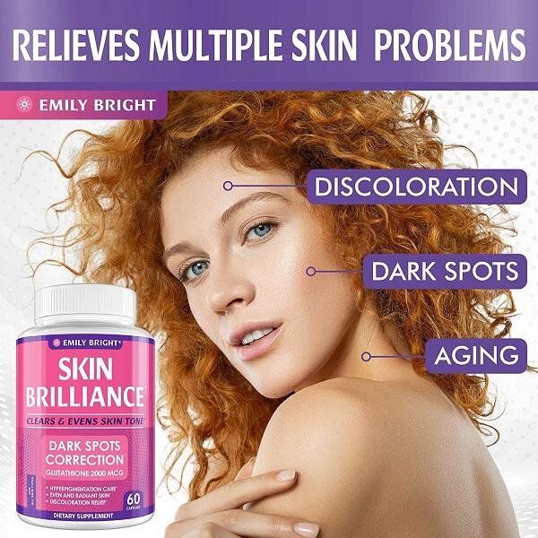 EMILY BRIGHT Skin Brilliance Whitening Glutathione 2000mg 60