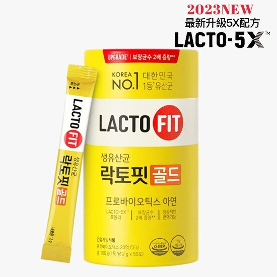 LACTO-FIT | 鍾根堂益生菌【黃色679219】 最新升級5X配方乳酸菌益生菌