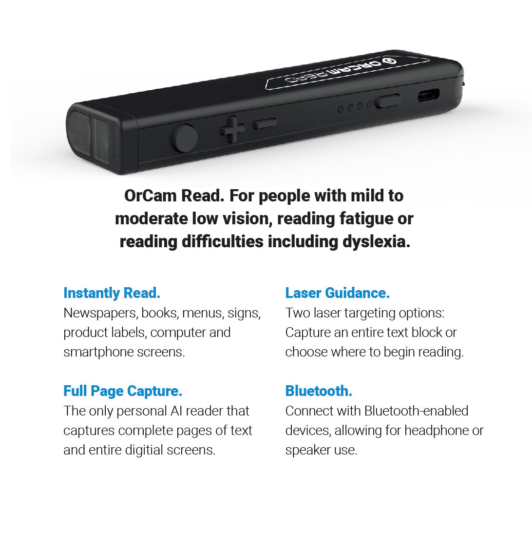 OrCam Read® LV Smart Reader - Low Vision Supply