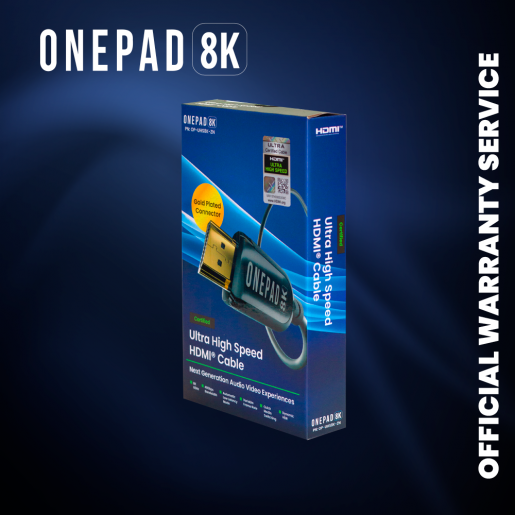 ONEPAD | 8K Ultra High Speed 2.1b HDMI Cable 1.8米真8K Gen2 認證