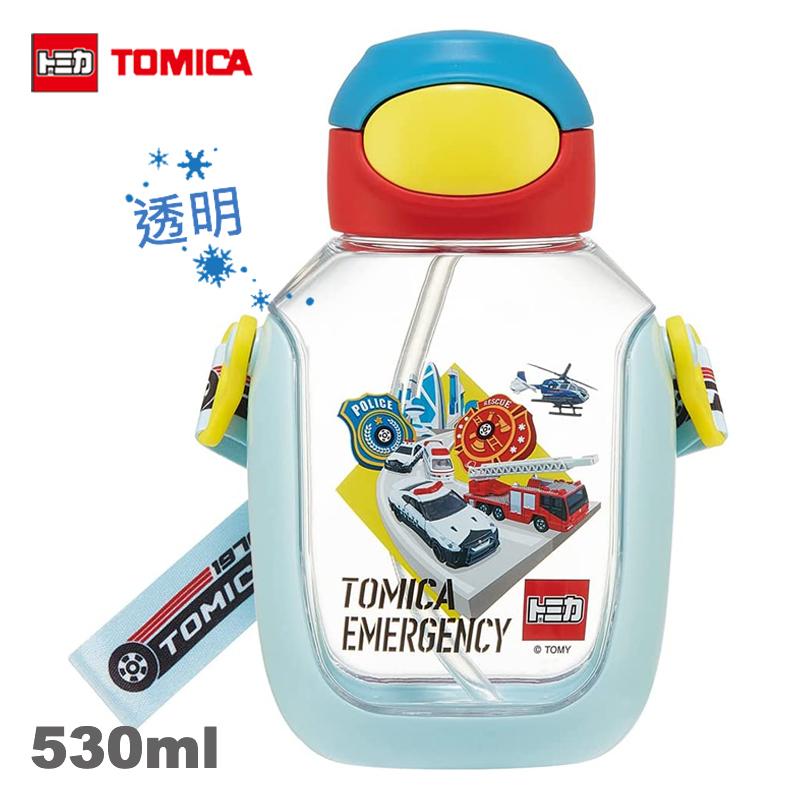 Tomica New Transparent One-Push Drinking Straw Water Bottle / Kettle [530ml]