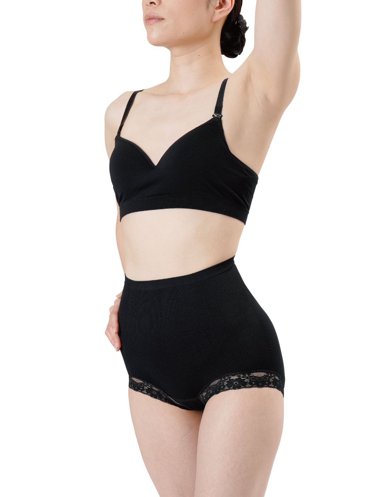 NEEDS LABO, hip-lifting and body-sculpting panties, Color : Black, Size  : Large