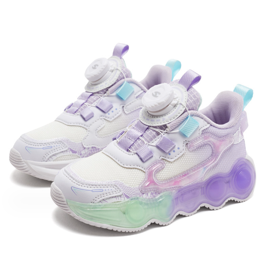旋轉紐扣運動鞋(GS7983白紫)(尺碼27-38碼)(下單後聯絡客服確認發貨尺碼)