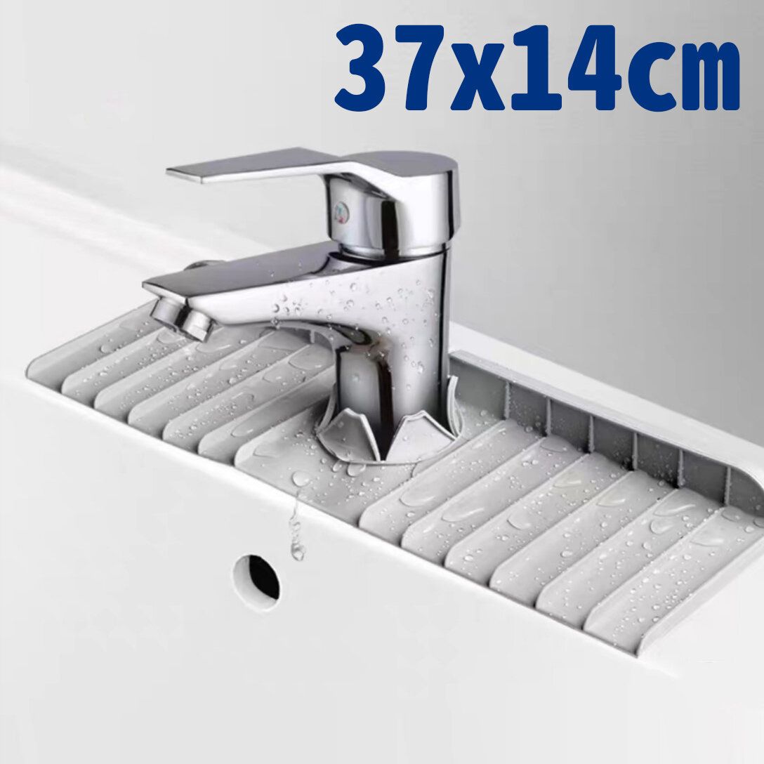 Insulation kitchen bathroom pad silicon glue faucet anti -splattered folding drying pad silicone dra