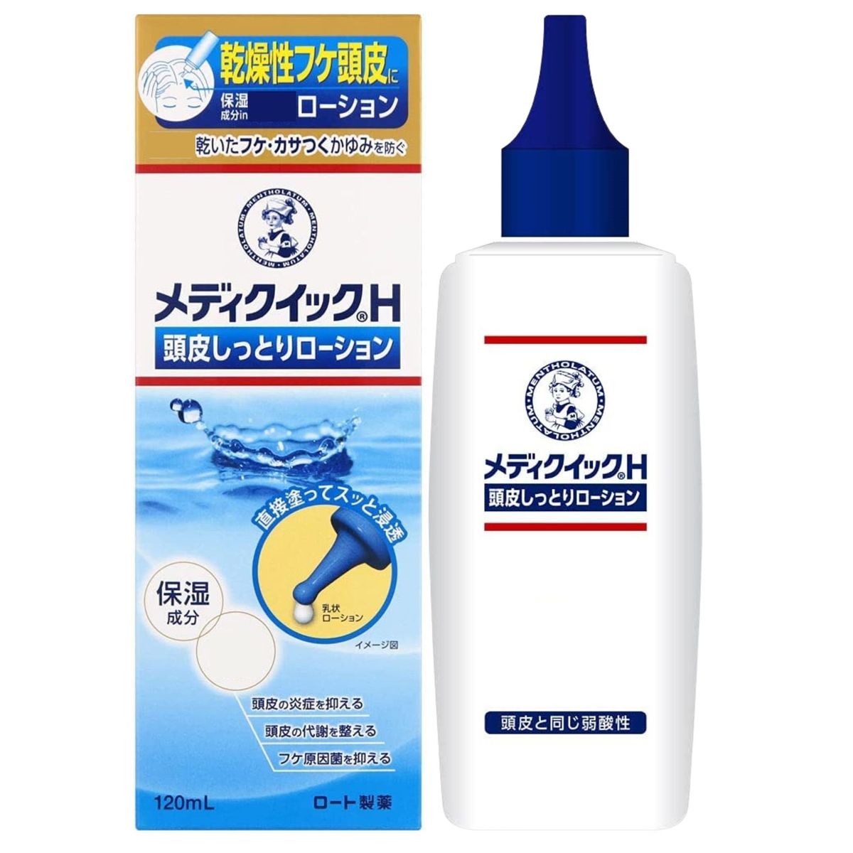 ROHTO Medi Quick H Dry Scalp Lotion 120ml 55699 Dry scalp (Parallel import)