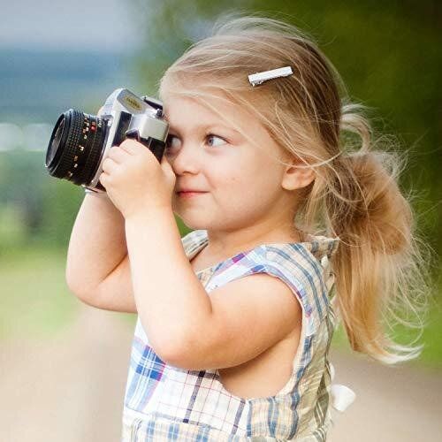 (5.6cm x 4pcs) Silver Alligator Hair Clips Flat Top with Teeth DIY Hair Accessories