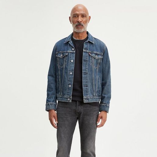 MEN'S TRUCKER JACKET WITH JACQUARD 
