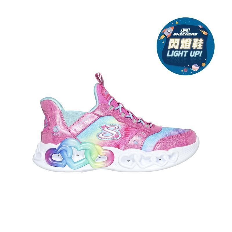 SLIP INS: INFINITE HEART LIGHTS GIRLS' LIGHT UP SHOES