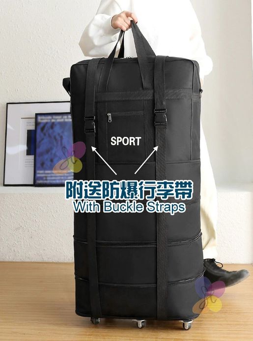 Foldable Travel Bag With Wheels SmartGadgets Folding Pocket