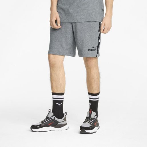 Puma | Essentials+ Tape Men's 9 Knitted Shorts | Color : Grey(square) |  Size : XS | HKTVmall The Largest HK Shopping Platform