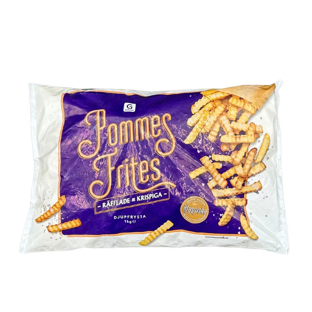 French Fries Crinkle 1000 G (Frozen-18°C) (Best before: 23 Aug 2024)