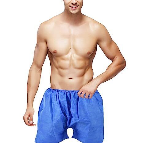 HOTBUY  【10pcs individually packed】Disposable panties boxer briefs  Wash-free panties Travel panties Disposable shorts men's bath pants  non-woven paper quadrangular shorts men and women footbath bath sauna  massage beauty salon quadrangular oil