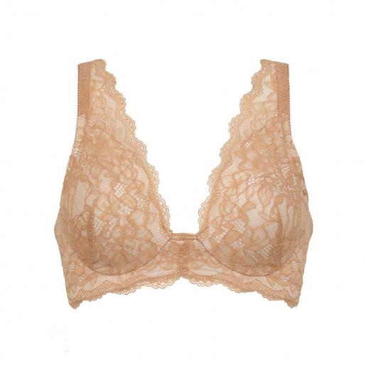 LECIEN, 16596 Femoon Resin Wire Full Mold Cup Bra, Color : Beige, Size :  B75