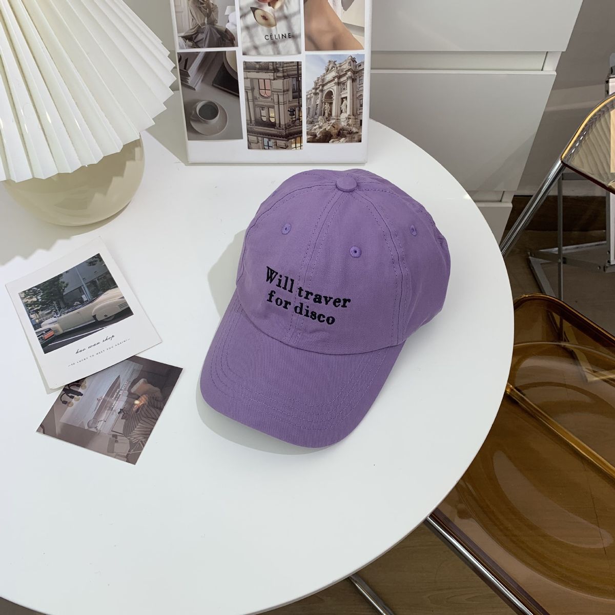 棒球帽戶外運動遮陽帽子(M（56-58cm）紫色)#S001108462