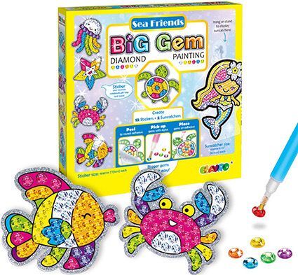 STEAM - Magical Sea Friend Big Gems Diamond Painting｜Flash Sticker Set｜Small Gifts [Parallel Import]