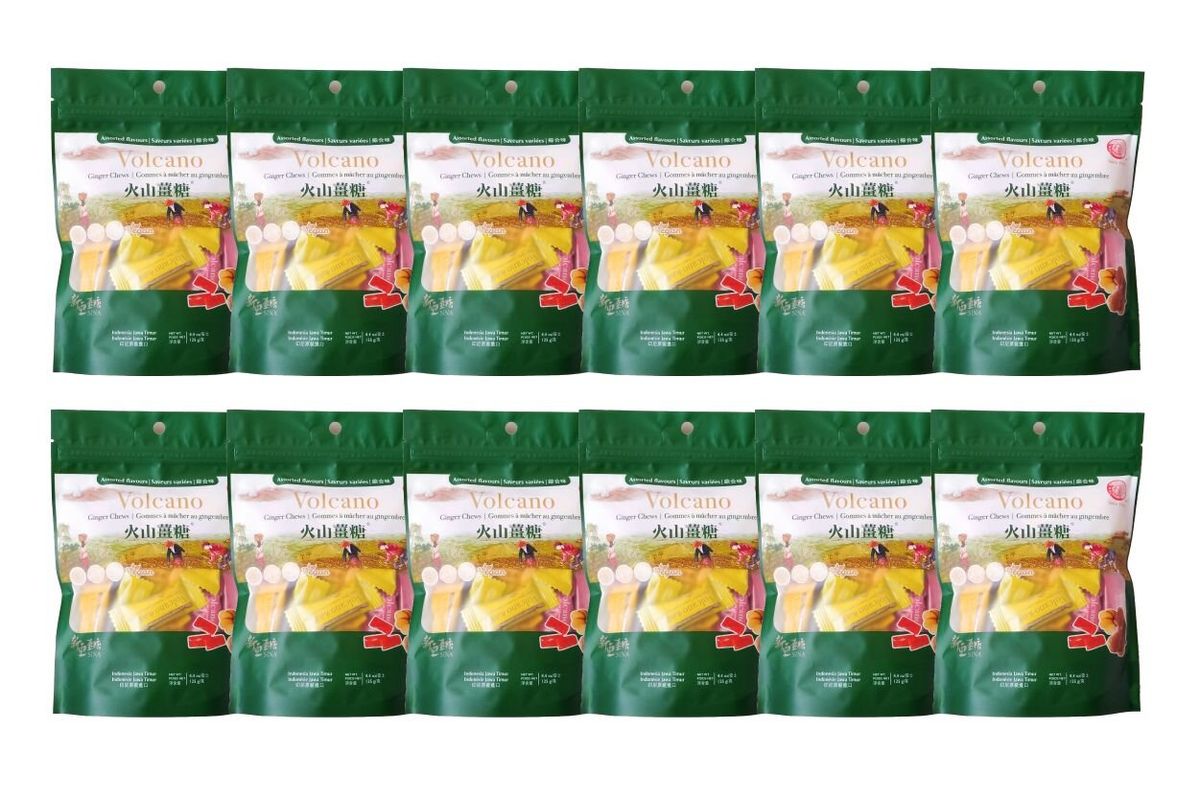 Volcano Ginger Chews-Assorted (Party Gift )  Full Case 12s