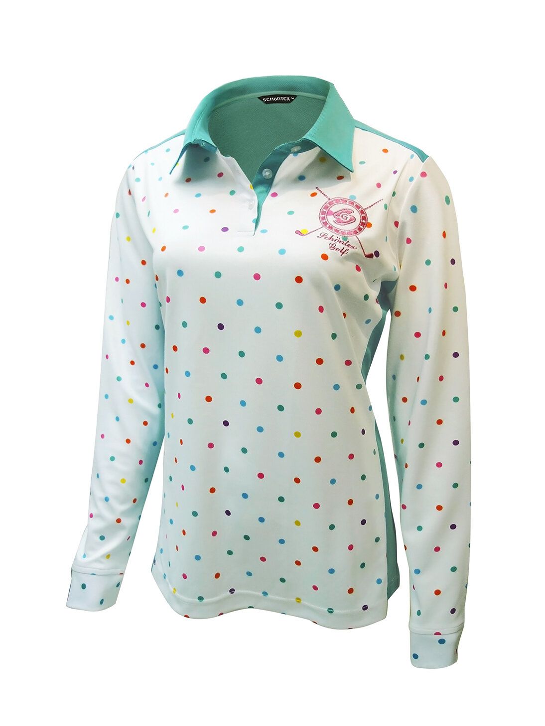 Ladies Bamboo Charcoal Antibacterial Deodorant Long Sleeve Polo Shirt