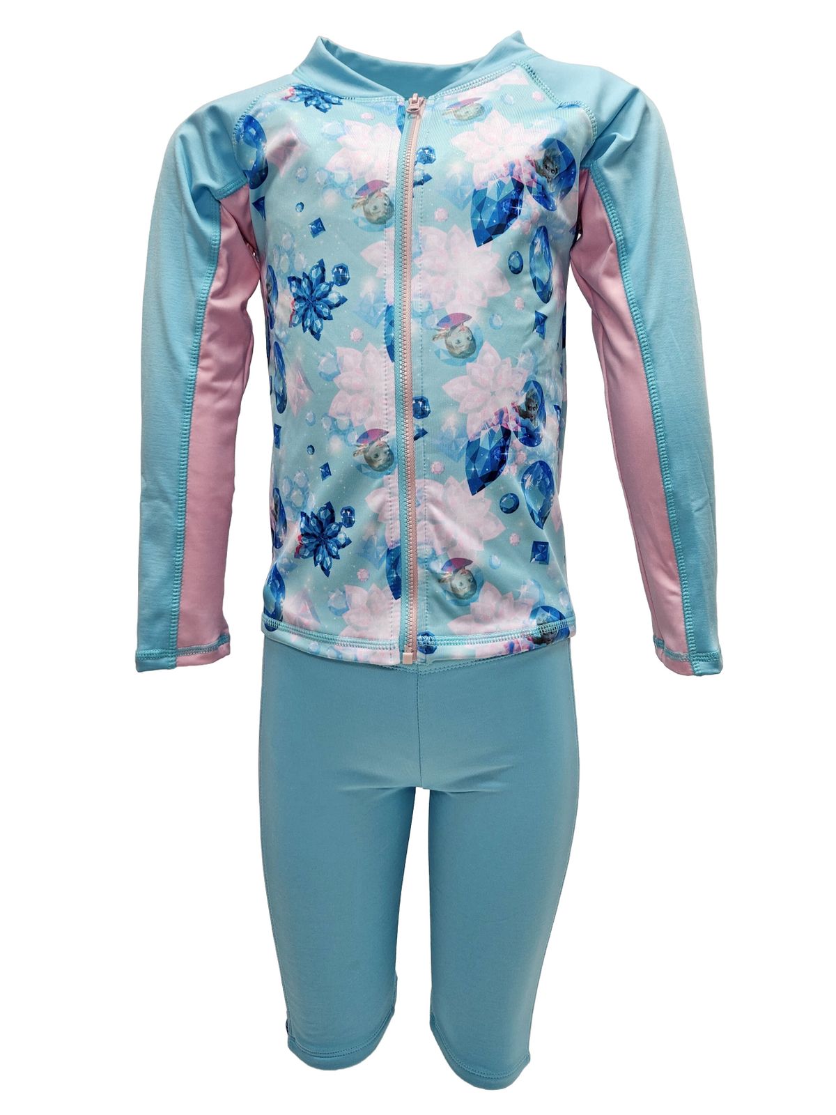 Disney - Kids Fleece Liner Rash Guard [ [Blue] (Frozen) (FRC1891FR)