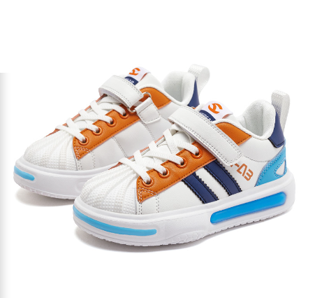 兒童板鞋(GS7996G白藍)(尺碼27-38碼)(下單後聯絡客服確認發貨尺碼)