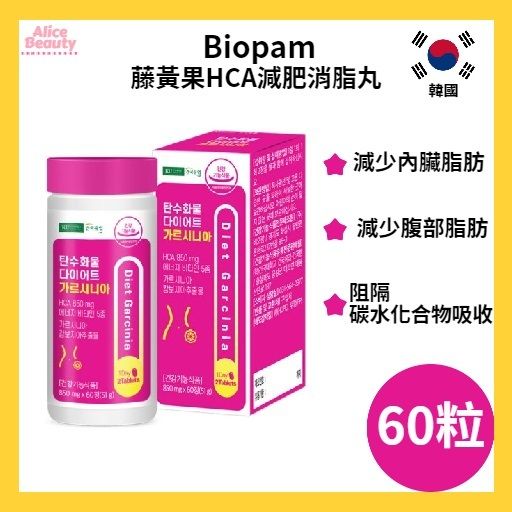 Biopam 藤黃果HCA減肥消脂丸 60粒 平行進口