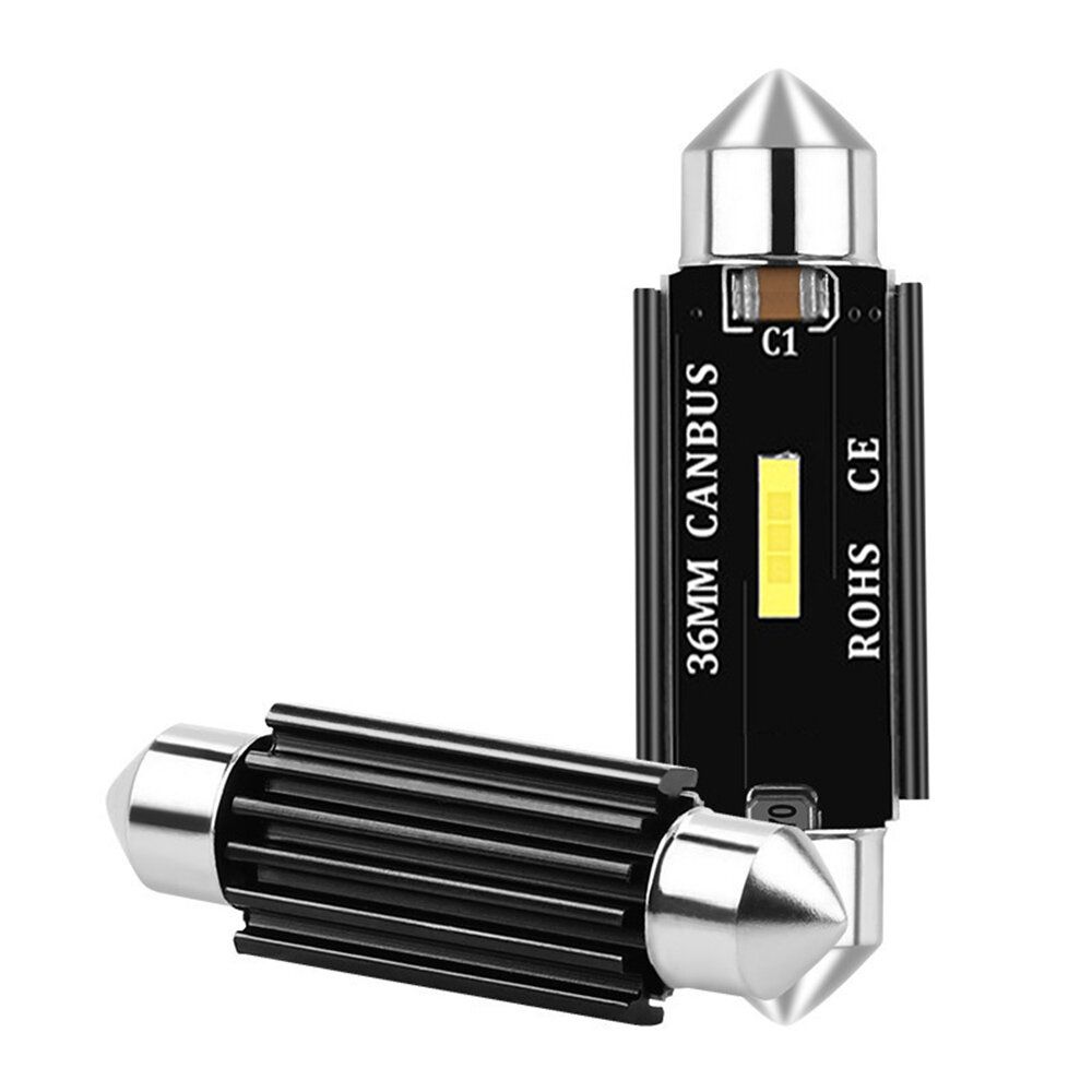 2pcs 36mm Car Bulbs Led C5W White Number Plate Festoon Lights Lamps 12V Interior UK