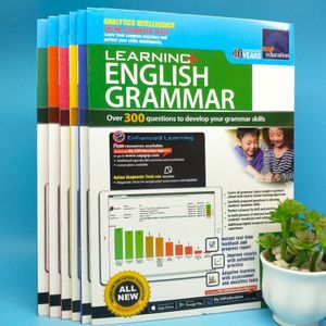 6 books - SAP Learning Grammar Workbook Primary school 1-6 grades Primary School English workbook