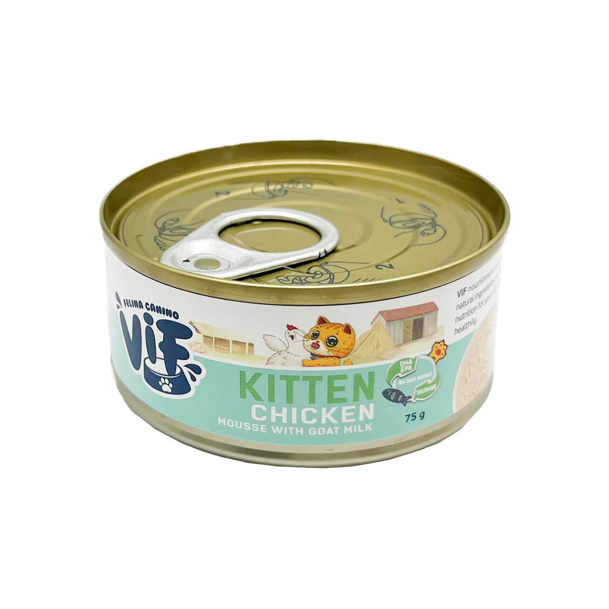 ViF Chicken Mousse With Goat Milk Kitten Recipe Cat Canned 75G HKTVmall The Largest HK