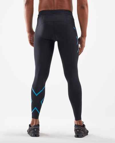 2XU, Men's Light Speed Compression Tights MA5305B, Color : Black Gold, Size : S