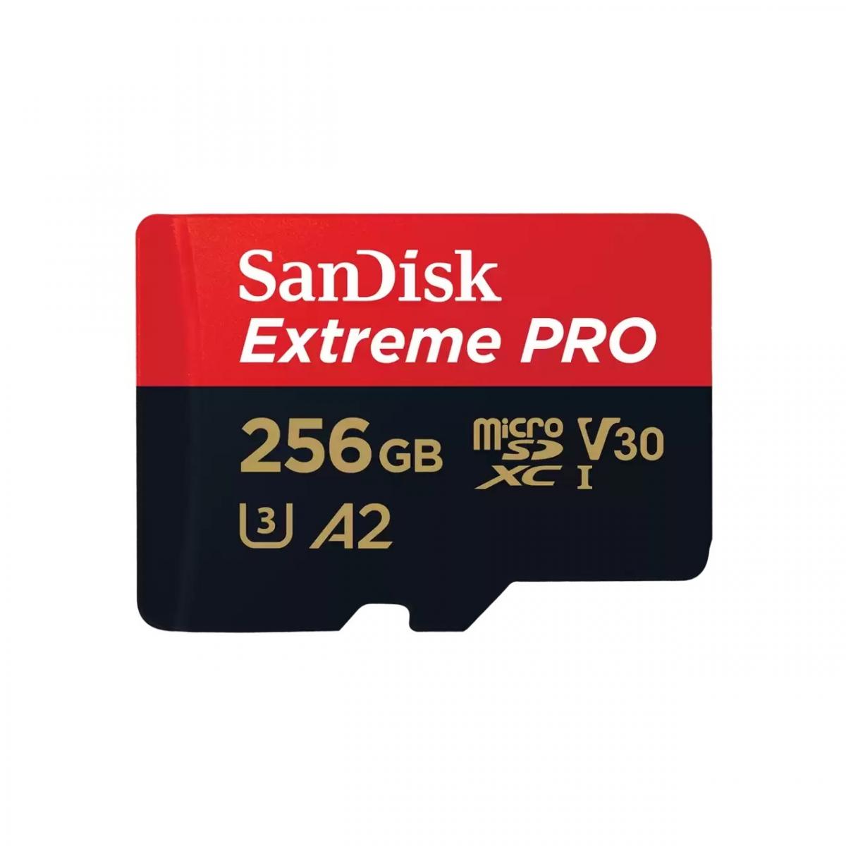 Extreme Pro MicroSDXC Card 256GB UHS-I 200MB/R 140MB/W with SD Adapter