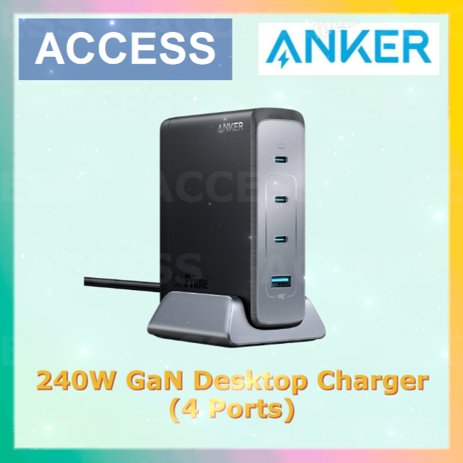 Anker | Prime 240W GaN 桌上充電器(4輸出) (A2342211) 多端口快速充電