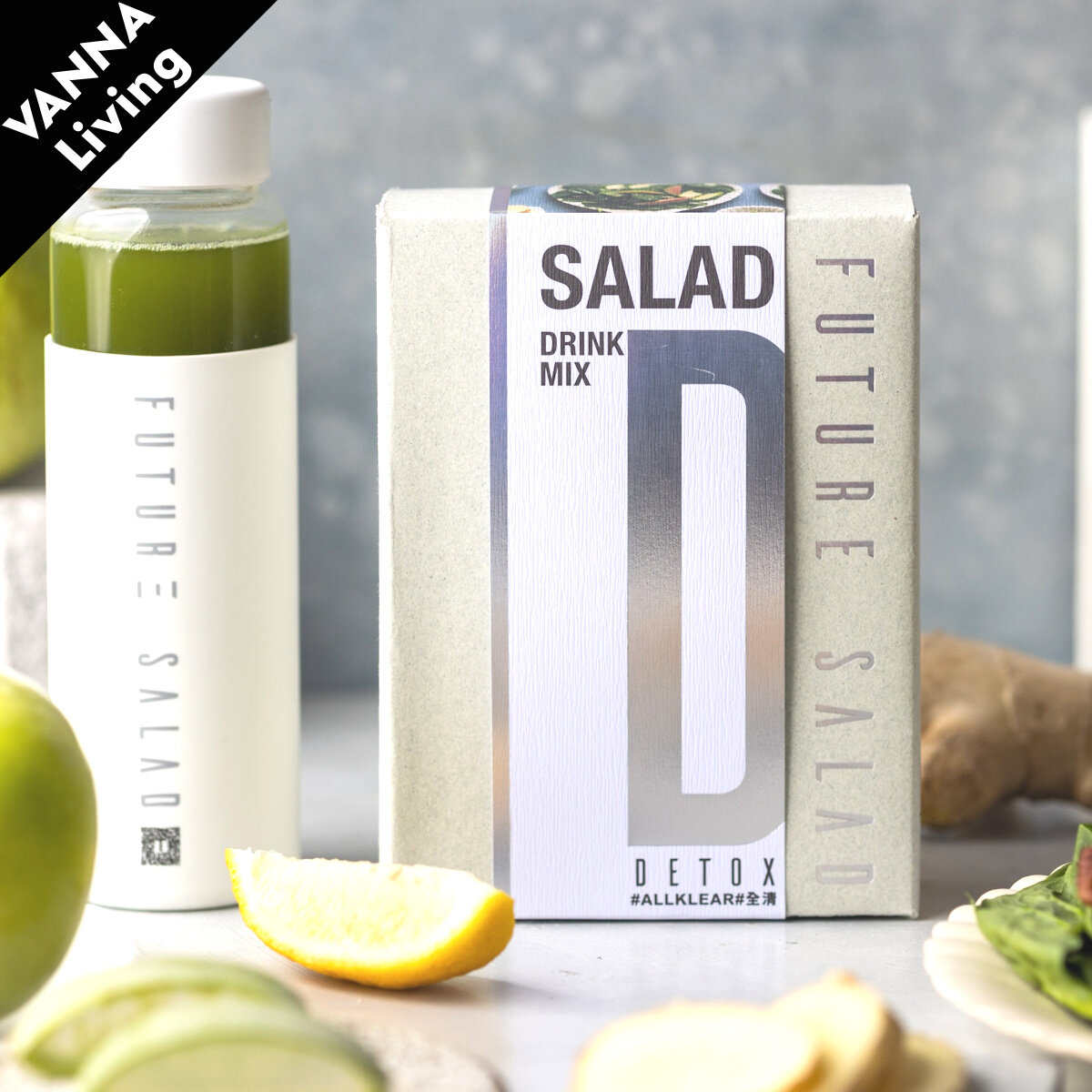 [官方正版] 新包裝全清高纖新沙律 (7 包裝) Future Salad 全天然修身排毒瘦身減肥 解決便秘肚漲