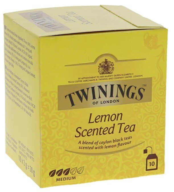 Twinings - Lemon Scented Tea (YELLOW package) 2g x 10 tea bags