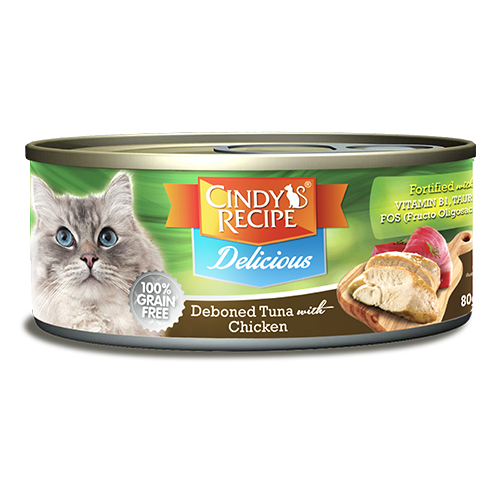 Delicious Debonced Tuna With Chicken Cat Canned 70G