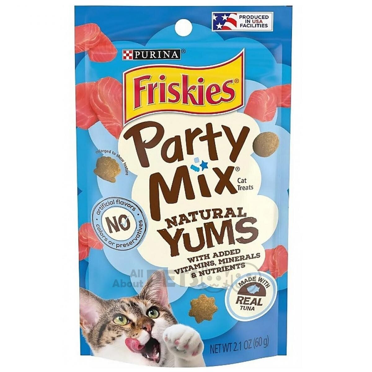 Party Mix Yums 天然吞拿魚潔齒脆餅貓小食 60克