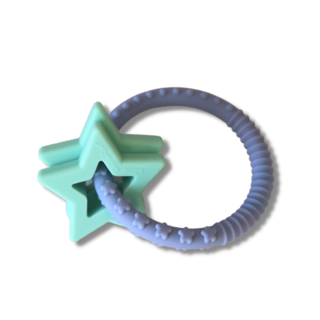 Star Baby Teether - Soft Blue