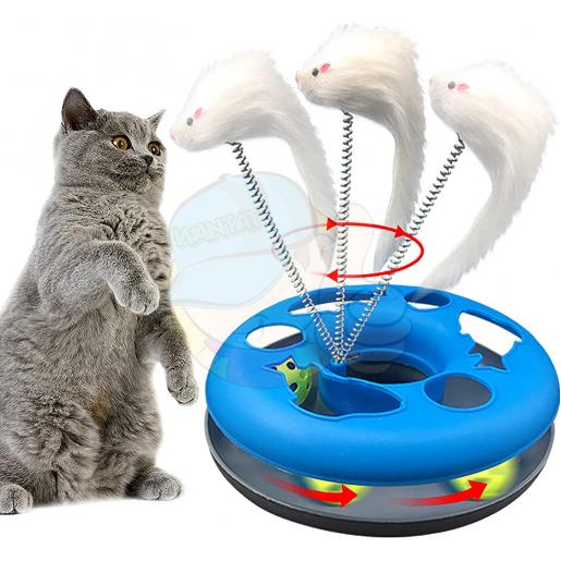 Cat Toys Kitten Spring Toy Bouncy Interactive Hunting Teasing Playing Cat  Toy