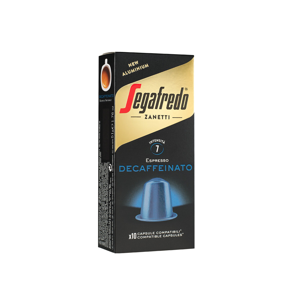 Decaffeinato Coffee Aluminum Capsule (Nespresso® Compatible) [Exp: 28/12/24]