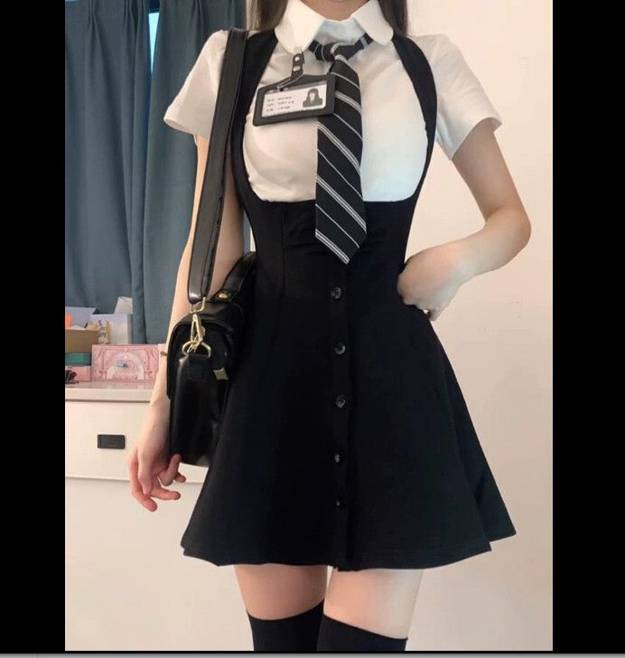 時尚套裝（上衣+半身裙 S-L碼）(下單後聯絡客服確認發貨尺碼)#F224015011
