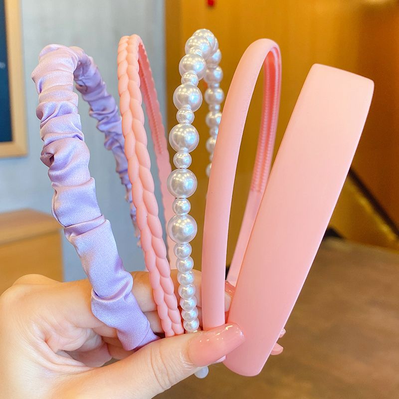 兒童布藝髮箍頭箍髮飾(半露-5件套 )