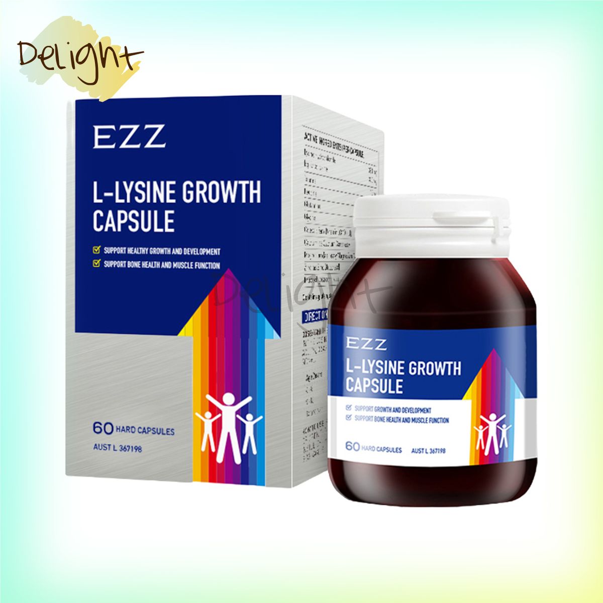 EZZ LLYSINE Growth Capsule 60 Hard Capsule 9348107006107