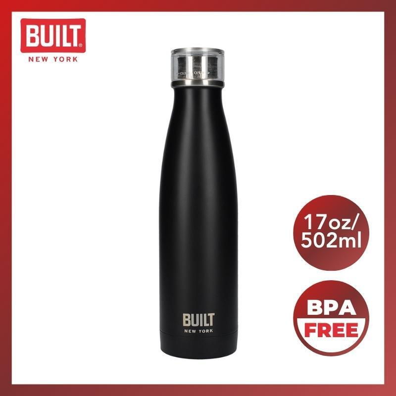 雙層不鏽鋼真空保溫瓶 (黑色) 17oz/ 502ml