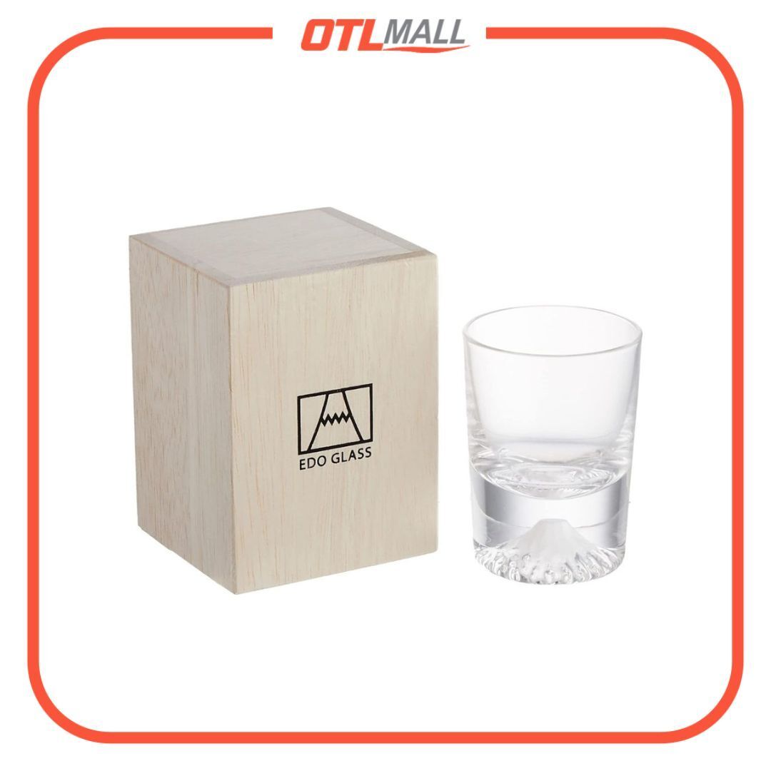 EDO GLASS 江戸硝子富士山玻璃杯 清酒杯 90ml (TG20-015-CS)【附真品證書卡】