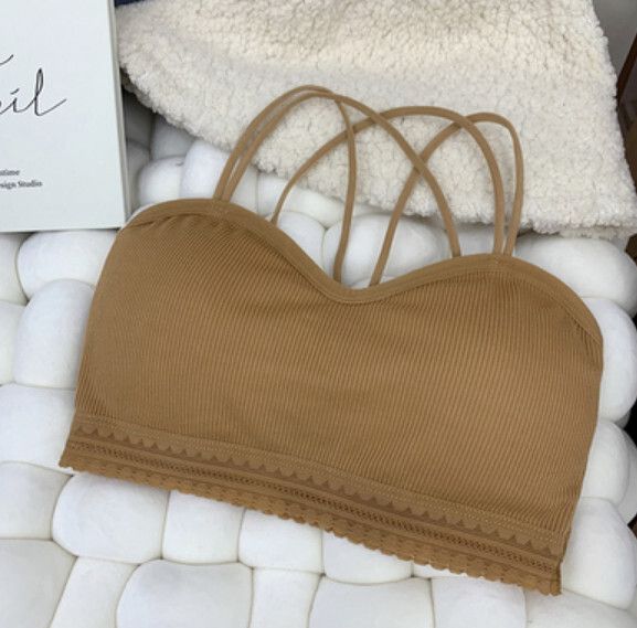 無鋼圈聚攏胸圍內衣（焦糖色）【均碼】#F148048771