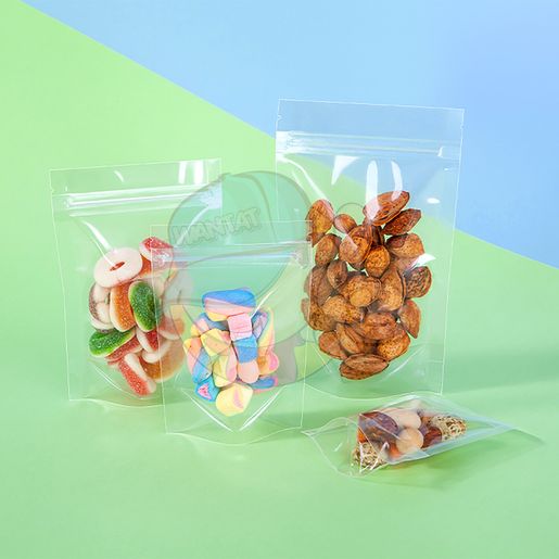 Transparent Plastaic Candy Zip Lock Dust-Proof Food Storage Bag