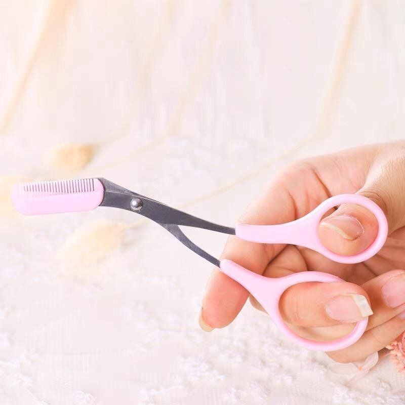 [1 Unit] Eyebrow trimming comb scissors