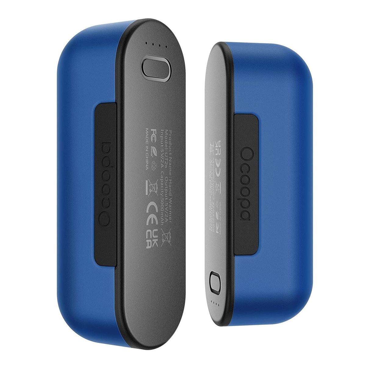 UT2S Rechargeable Hand Warmer｜Power Bank｜5000mAh+5000mAh - Blue