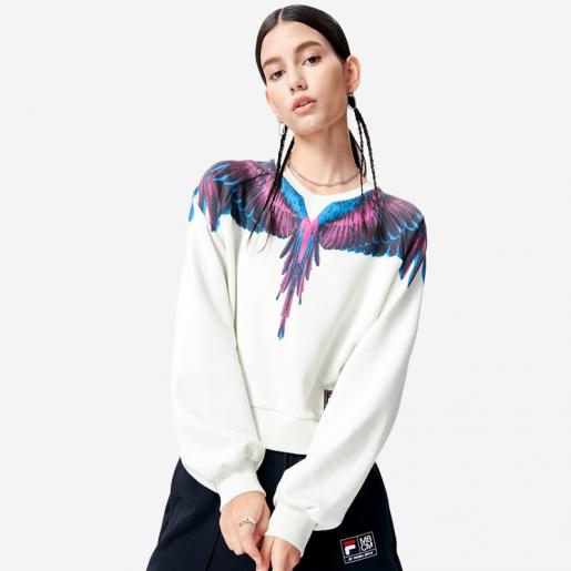 Bugsering obligatorisk koncept FILA | FILA FUSION x Marcelo Burlon County of Milan Women's MB Wings Print  Cotton Sweatshirt | Color : Beige | Size : L | HKTVmall The Largest HK  Shopping Platform