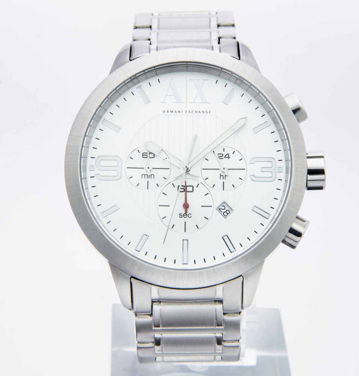 ARMANI EXCHANGE | Men's Silver Stainless-Steel Quartz Watch with Silver  Dial(AX1278)(Parallel import) | HKTVmall The Largest HK Shopping Platform