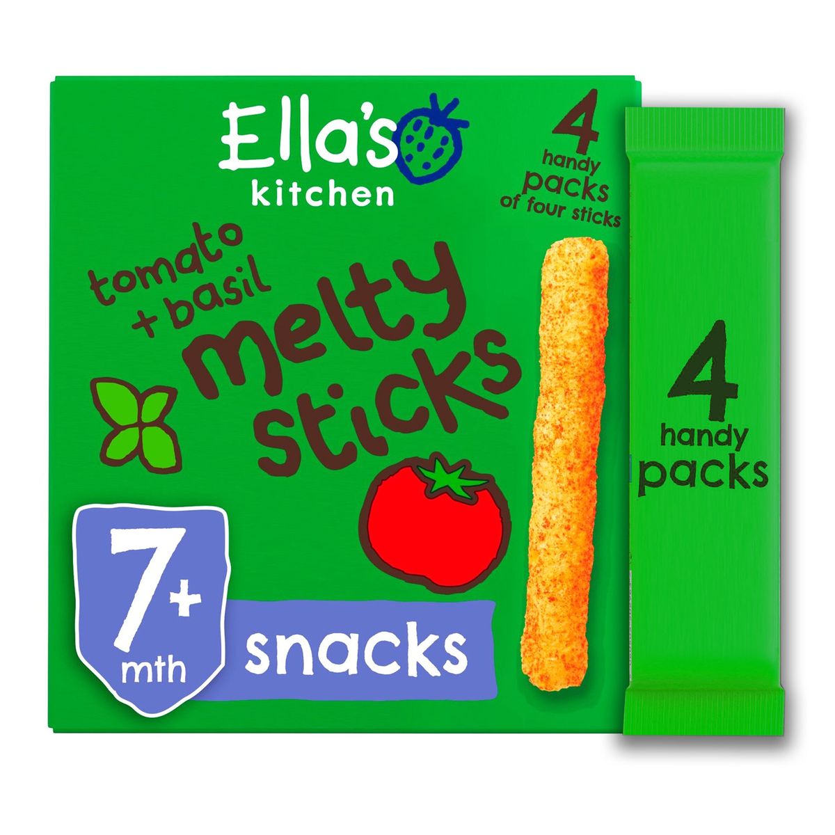 Tomato & Basil Organic Melty Sticks 4 x 6g (parallel)
